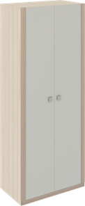 Двухстворчатый шкаф Глэдис М22 (Шимо светлый/Белый текстурный) в Ишиме