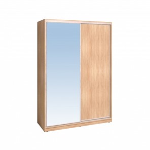 Шкаф 2-х дверный 1600 Домашний Зеркало/ЛДСП, Дуб Сонома в Ишиме