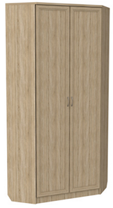 Распашной шкаф 401 угловой со штангой, цвет Дуб Сонома в Тюмени - предосмотр