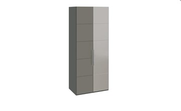 Шкаф Наоми с 1 зеркальной правой дверью, цвет Фон серый, Джут СМ-208.07.04 R в Тюмени - предосмотр
