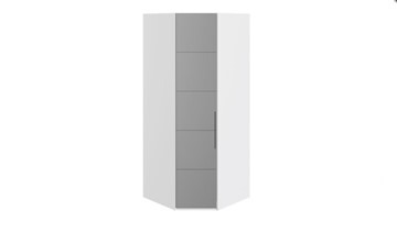 Шкаф Наоми с зеркальной левой дверью, цвет Белый глянец СМ-208.07.07 L в Тюмени - предосмотр