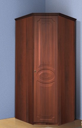 Распашной угловой шкаф Ивушка-5, цвет Итальянский орех в Тюмени - изображение