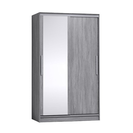 Шкаф 2-х дверный 1350 Strike Зеркало/ЛДСП, Atelier светлый в Тюмени - изображение