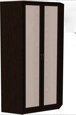 Распашной шкаф 403 несимметричный, цвет Венге в Тюмени - изображение
