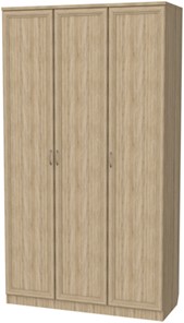 Распашной шкаф 106 3-х створчатый, цвет Дуб Сонома в Заводоуковске - предосмотр