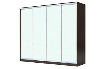 Шкаф 4-х дверный ХИТ 22-24/2-8888, с матовым стеклом, Венге в Ишиме