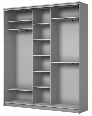 Шкаф 3-х створчатый 2400х1770х420 три зеркала, Колибри ХИТ 24-4-18-656-03 Венге Аруба в Заводоуковске - изображение 1