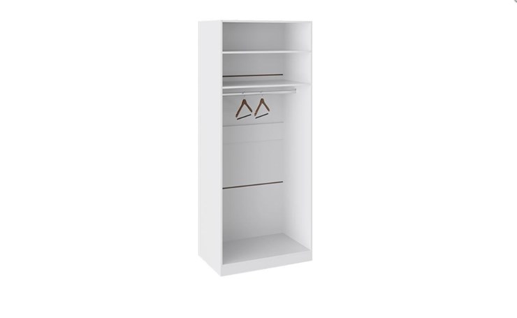 Распашной шкаф Наоми с 2-мя дверями, цвет Белый глянец СМ-208.07.03 в Заводоуковске - изображение 1