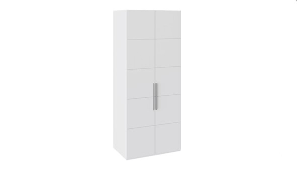 Распашной шкаф Наоми с 2-мя дверями, цвет Белый глянец СМ-208.07.03 в Заводоуковске - изображение