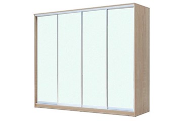 Шкаф 4-х дверный ХИТ 24-4-24/2-8888, с матовым стеклом, Дуб сонома в Тюмени