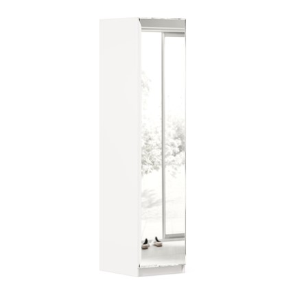 Шкаф однодверный Айла с зеркалом ЛД 688.140.000, Белый, исполнение 1 в Заводоуковске - изображение