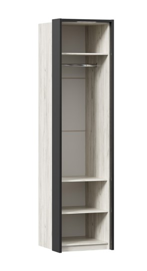 Распашной шкаф Техно с паспарту, Дуб крафт белый в Тюмени - изображение 2
