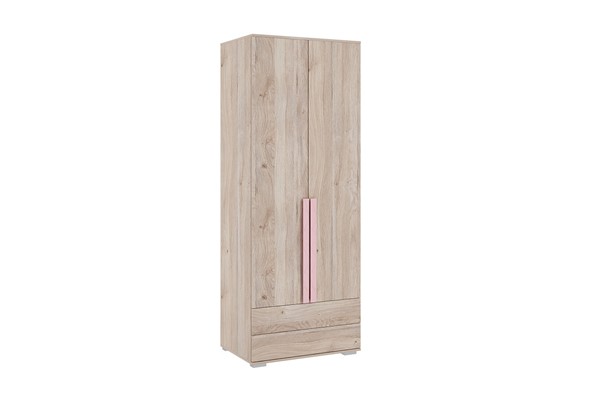 Шкаф двухдверный с ящиками Лайк 55.01, дуб мария/роуз в Тюмени - изображение