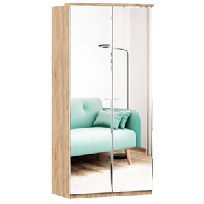 Шкаф двухстворчатый с 2-мя зеркалами Фиджи, 659.238, цвет белый в Заводоуковске