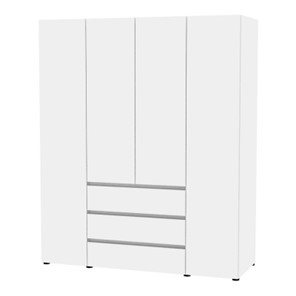 Шкаф 4-х дверный Erik H334 (Белый) в Тюмени