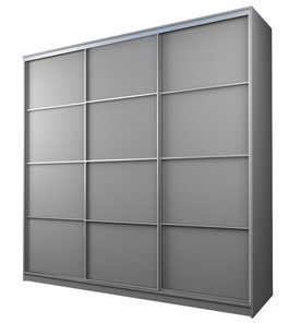 Шкаф 3-х дверный MAX МШ-27-6-24-111, Профиль Серебро/Цвет Серый в Тюмени