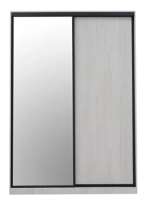 Шкаф с зеркалом Ивару Винтер-6.16, винтерберг/темно-серый в Тюмени