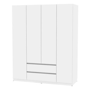 Шкаф 4-дверный Malta light H302 (Белый) в Тюмени