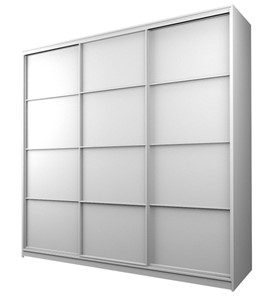 Шкаф 3-х дверный MAX МШ-25-6-27/2-111, Профиль Белый/Цвет Белый в Тюмени