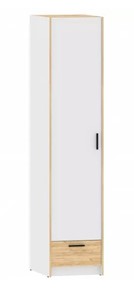 Однодверный шкаф Оттавия НМ 011.20 Белый Фасадный/Дуб Крафт Золотой в Тюмени