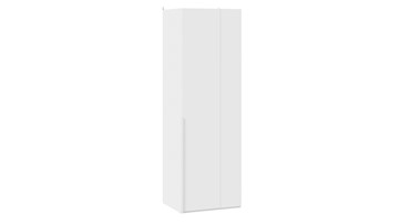 Одностворчатый угловой шкаф Порто (580) СМ-393.07.006 (Белый жемчуг/Белый софт) в Тюмени - предосмотр