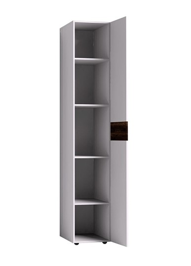 Шкаф для одежды Норвуд 55, Белый-Орех шоколадный в Заводоуковске - изображение 1