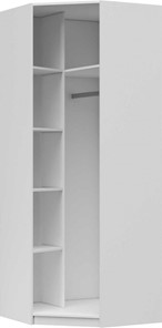 Угловой шкаф Вива с зеркалом, Белый глянец / Платина в Заводоуковске - предосмотр 1
