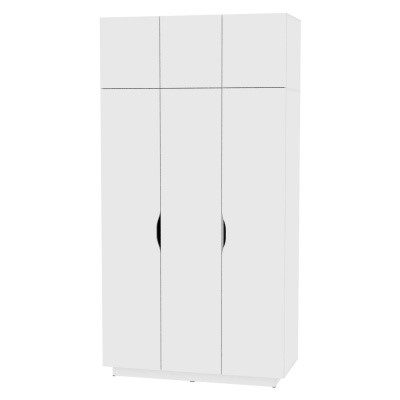 Распашной шкаф Аврора (H23) 2322х1201х540 Белый в Заводоуковске - изображение