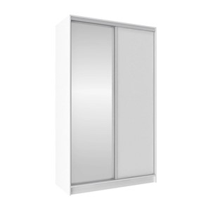 Шкаф 1350 Домашний Зеркало/ЛДСП, Белый в Тюмени