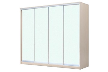 Шкаф 4-х дверный ХИТ 22-24/2-8888, с матовым стеклом, Дуб млечный в Ишиме