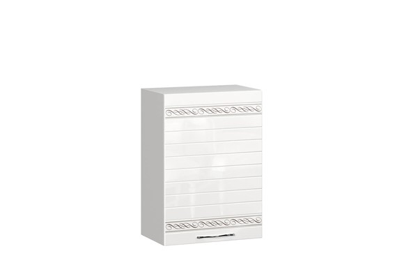 Кухонный навесной шкаф Анастасия 500 008.081.000 белый глянец в Заводоуковске - изображение