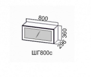 Шкаф навесной Модерн шг800c/360 в Тюмени