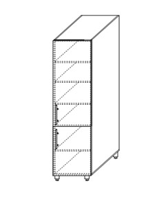 Шкаф настенный Мыло, хозяйственный 2070*500*525 мм, ШХ 500 в Тюмени