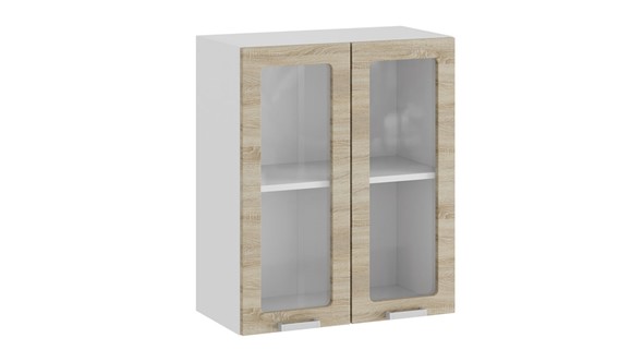 Навесной кухонный шкаф Гранита 1В6С (Белый/Дуб сонома) в Заводоуковске - изображение