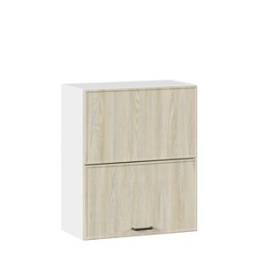 Горизонтальный кухонный шкаф 600 комбинированный Индиго ЛД 298.970.000.041, Белый/Дуб Мадейра топаз в Тюмени - предосмотр