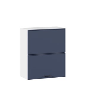 Шкаф горизонтальный на кухню 600 комбинированный Индиго ЛД 298.970.000.125, Белый/Тёмно-синий в Тюмени - предосмотр