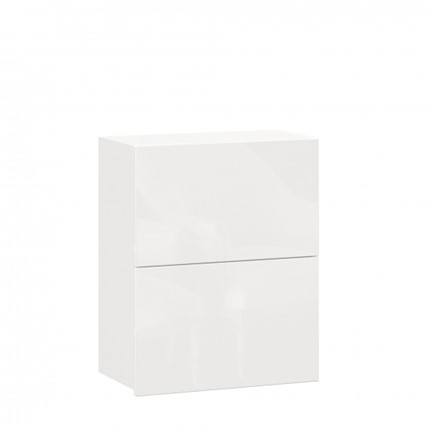 Шкаф кухонный горизонтальный 600 Шервуд, ЛД 281.970.000.173, белый/белый глянец в Тюмени - изображение