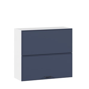 Кухонный горизонтальный шкаф 800 Индиго ЛД 298.980.000.126, Белый/Тёмно-синий в Ишиме