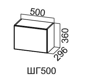Шкаф на кухню Модус, ШГ500/360, цемент светлый в Тюмени - предосмотр