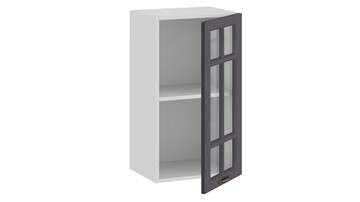 Кухонный навесной шкаф Лина 1В4С (Белый/Графит) в Заводоуковске - предосмотр 1