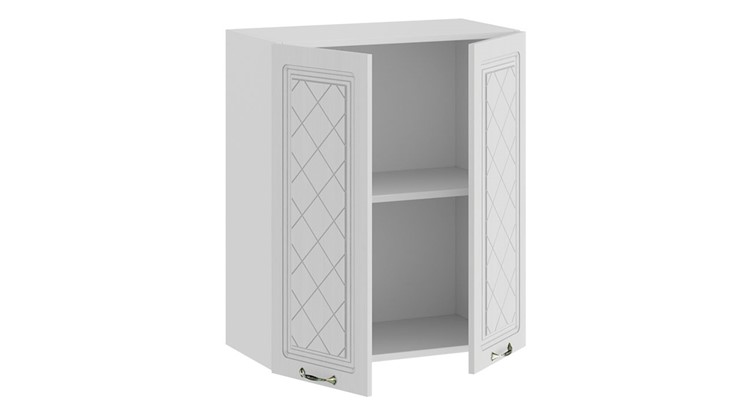 Кухонный навесной шкаф Бьянка 1В6 (Белый/Дуб белый) в Заводоуковске - изображение 1