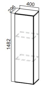 Кухонный пенал-надстройка Стайл, ПН400(912/296), МДФ в Ишиме
