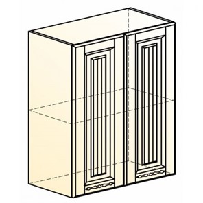 Настенный шкаф Бавария L600 H720 (2 дв. гл.) в Тюмени - предосмотр