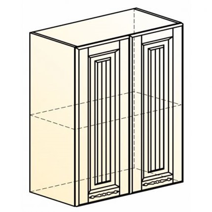 Настенный шкаф Бавария L600 H720 (2 дв. гл.) в Тюмени - изображение