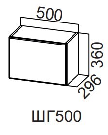 Кухонный шкаф Бостон ШГ5000/360, корпус белый, фасад МДФ белый глянец в Тюмени