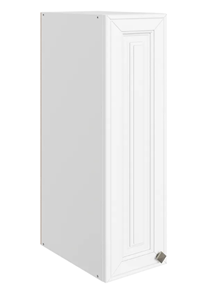 Шкаф навесной Мишель L200 H720 (1 дв. гл.) эмаль (белый/белый) в Заводоуковске