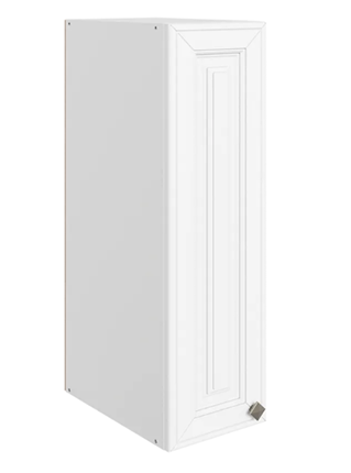 Шкаф навесной Мишель L200 H720 (1 дв. гл.) эмаль (белый/белый) в Тюмени - изображение