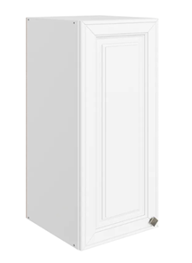 Шкаф на кухню Мишель L300 H720 (1 дв. гл.) эмаль (белый/белый) в Тюмени