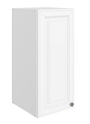 Шкаф на кухню Мишель L300 H720 (1 дв. гл.) эмаль (белый/белый) в Тюмени - изображение