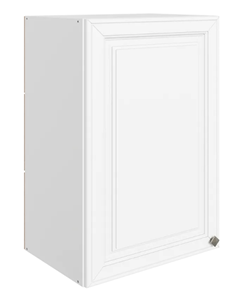Кухонный навесной шкаф Мишель L450 H720 (1 дв. гл.) эмаль (белый/белый) в Тюмени
